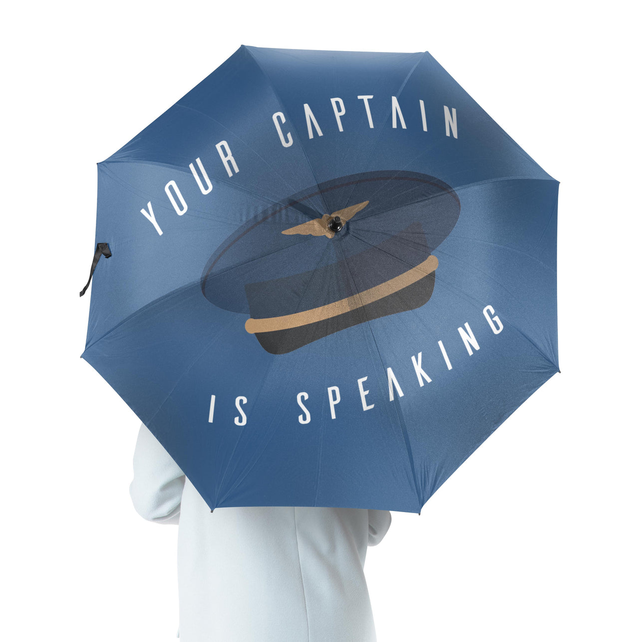 Your Captain is Speaking Designed Umbrella