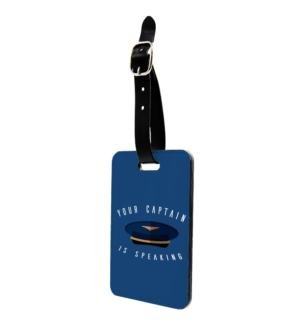 Your Captain Is Speaking Designed Luggage Tag
