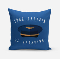 Thumbnail for Your Captain Is Speaking Designed Pillows
