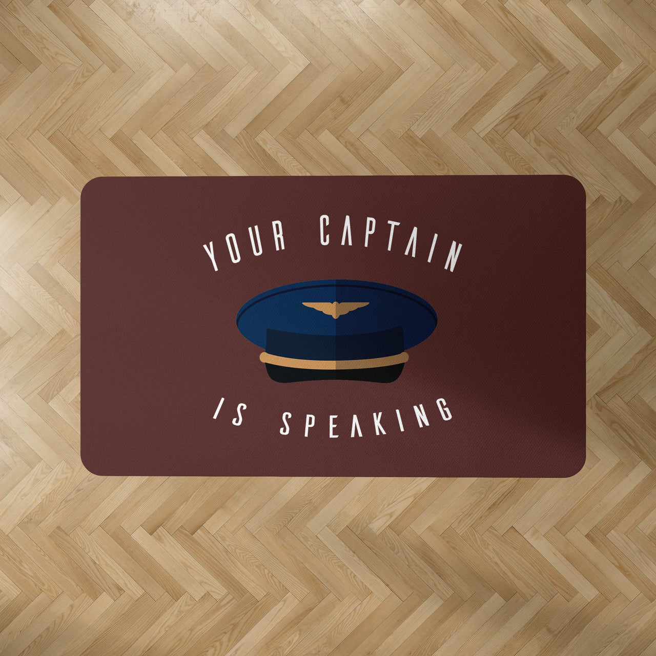 Your Captain Is Speaking Designed Carpet & Floor Mats