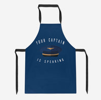 Thumbnail for Your Captain Is Speaking Designed Kitchen Aprons