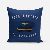 Thumbnail for Your Captain Is Speaking Designed Pillows