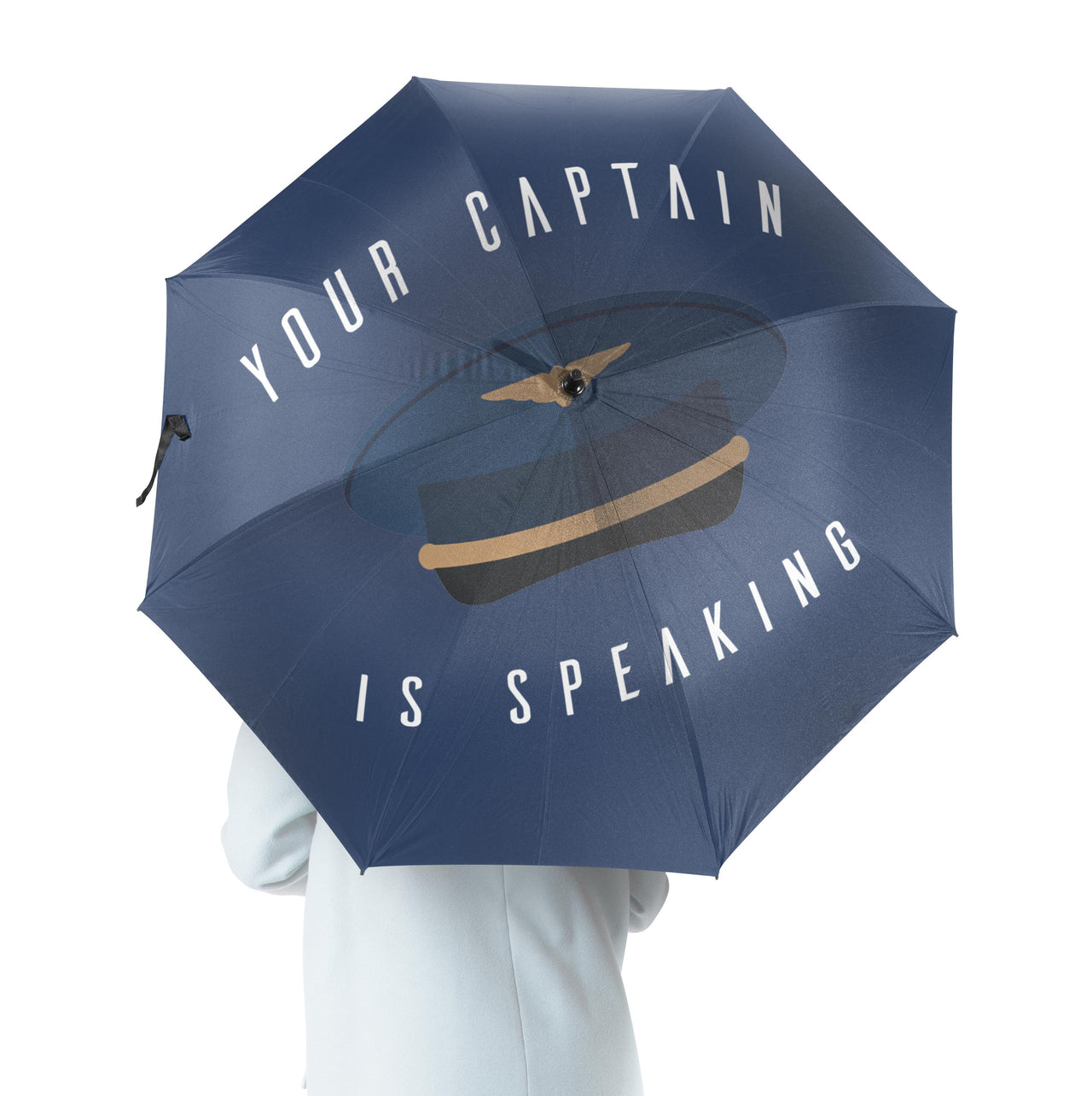 Your Captain is Speaking Designed Umbrella