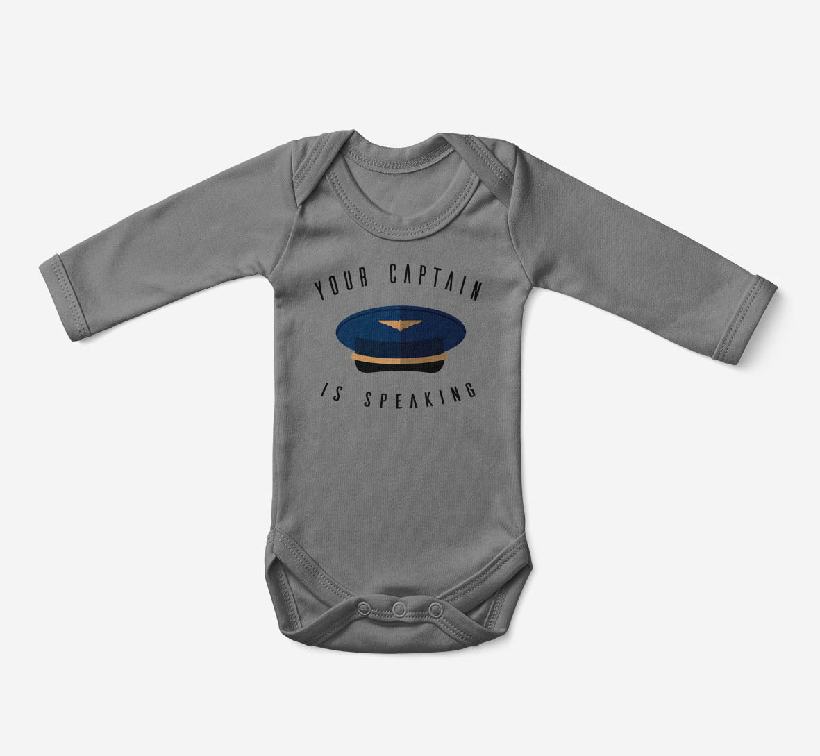 Your Captain Is Speaking Designed Baby Bodysuits