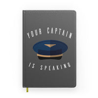 Thumbnail for Your Captain Is Speaking Designed Notebooks