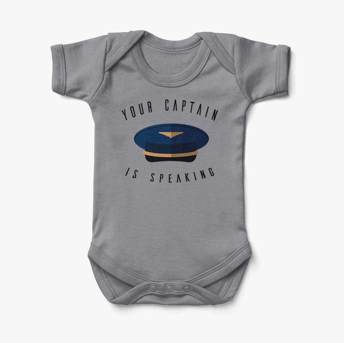 Your Captain Is Speaking Designed Baby Bodysuits