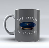 Thumbnail for Your Captain Is Speaking Designed Mugs