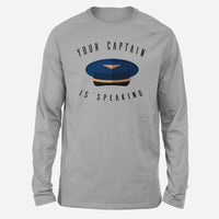 Thumbnail for Your Captain Is Speaking Designed Long-Sleeve T-Shirts