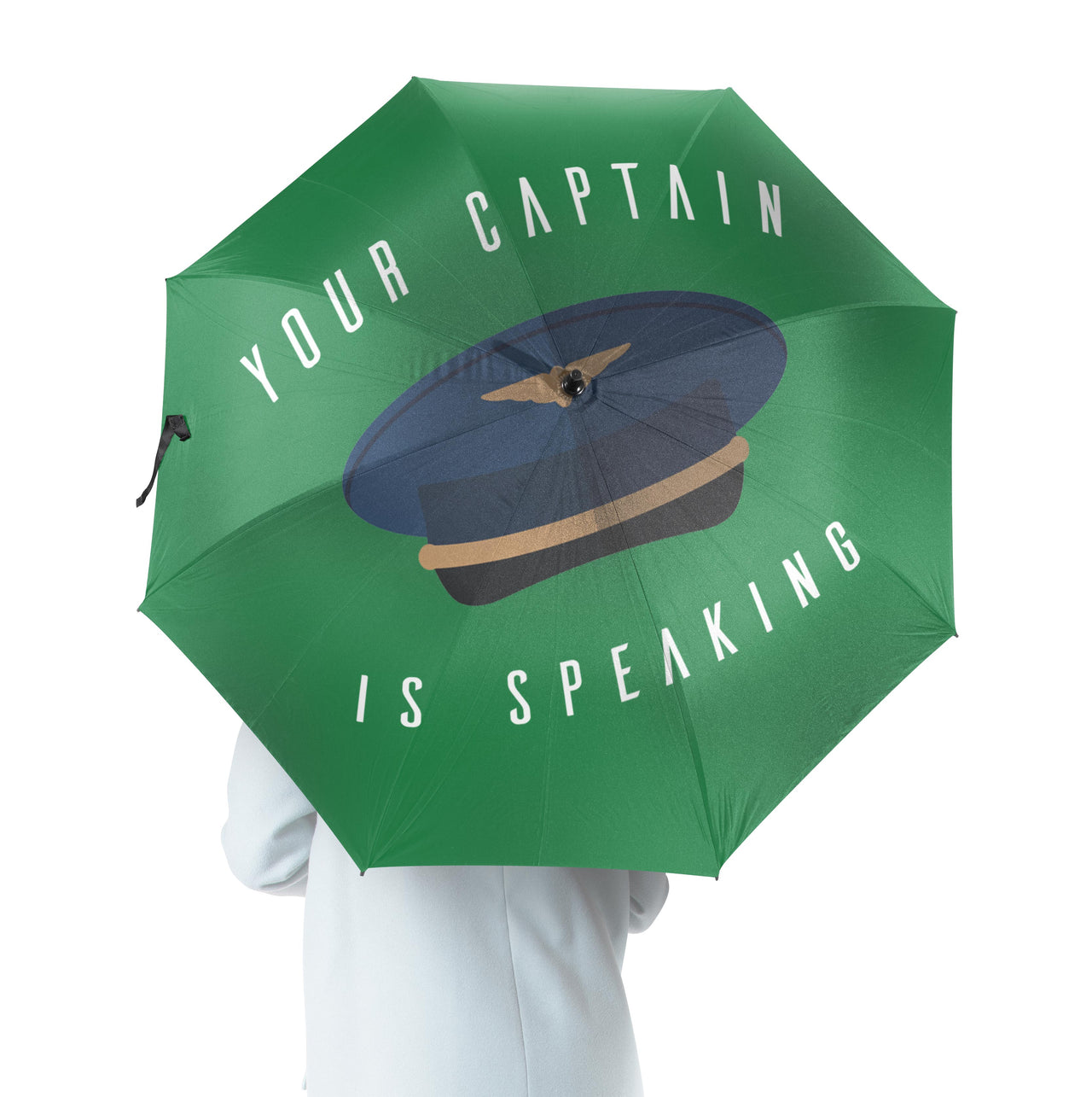 Your Captain is Speaking Designed Umbrella
