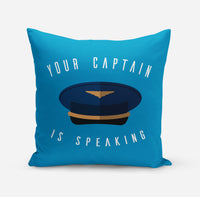 Thumbnail for Your Captain Is Speaking Designed Pillows