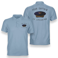 Thumbnail for Your Captain Is Speaking Designed Double Side Polo T-Shirts