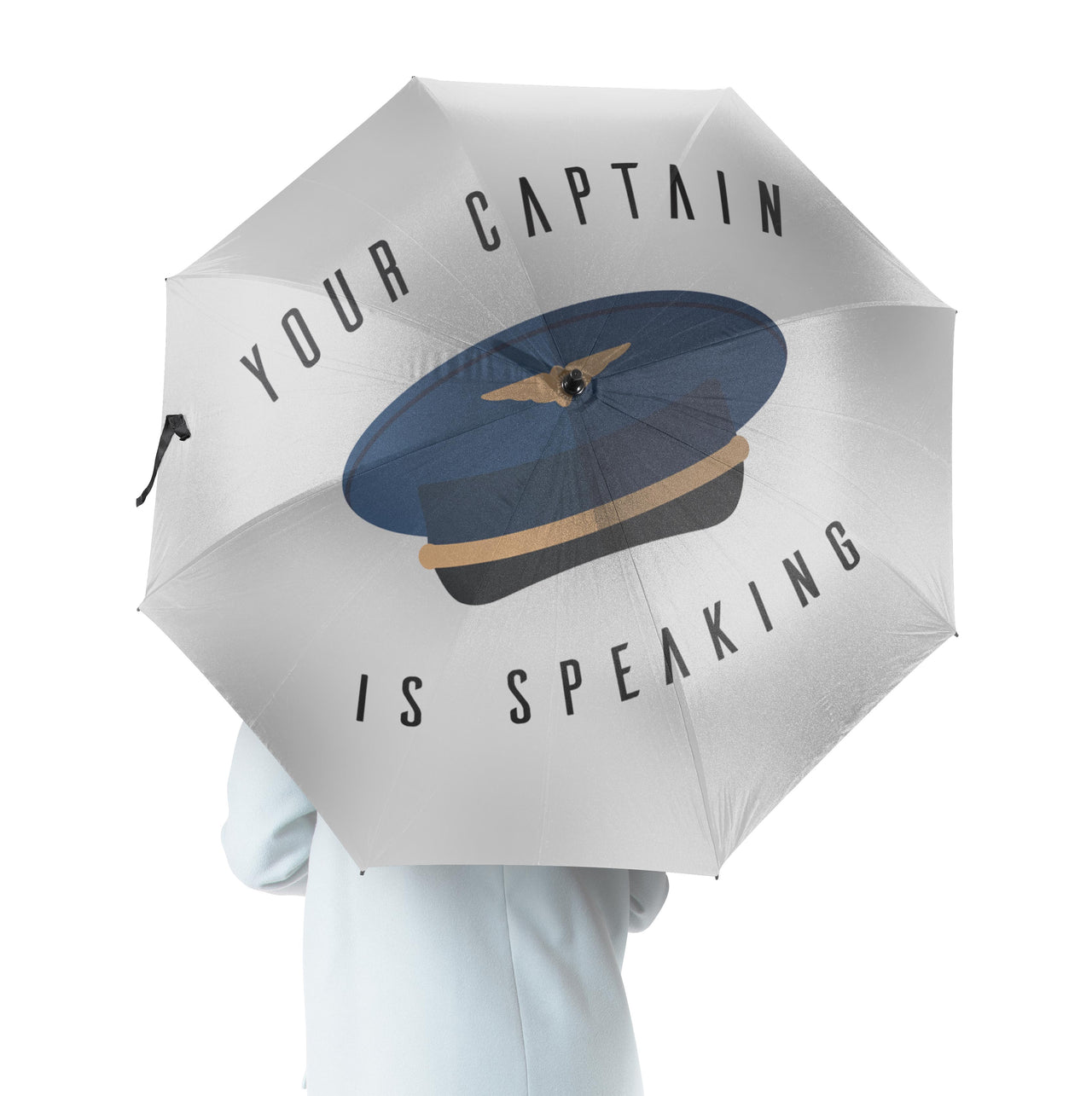 Your Captain is Speaking Designed Umbrella