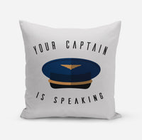 Thumbnail for Your Captain Is Speaking Designed Pillows