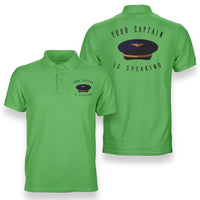 Thumbnail for Your Captain Is Speaking Designed Double Side Polo T-Shirts