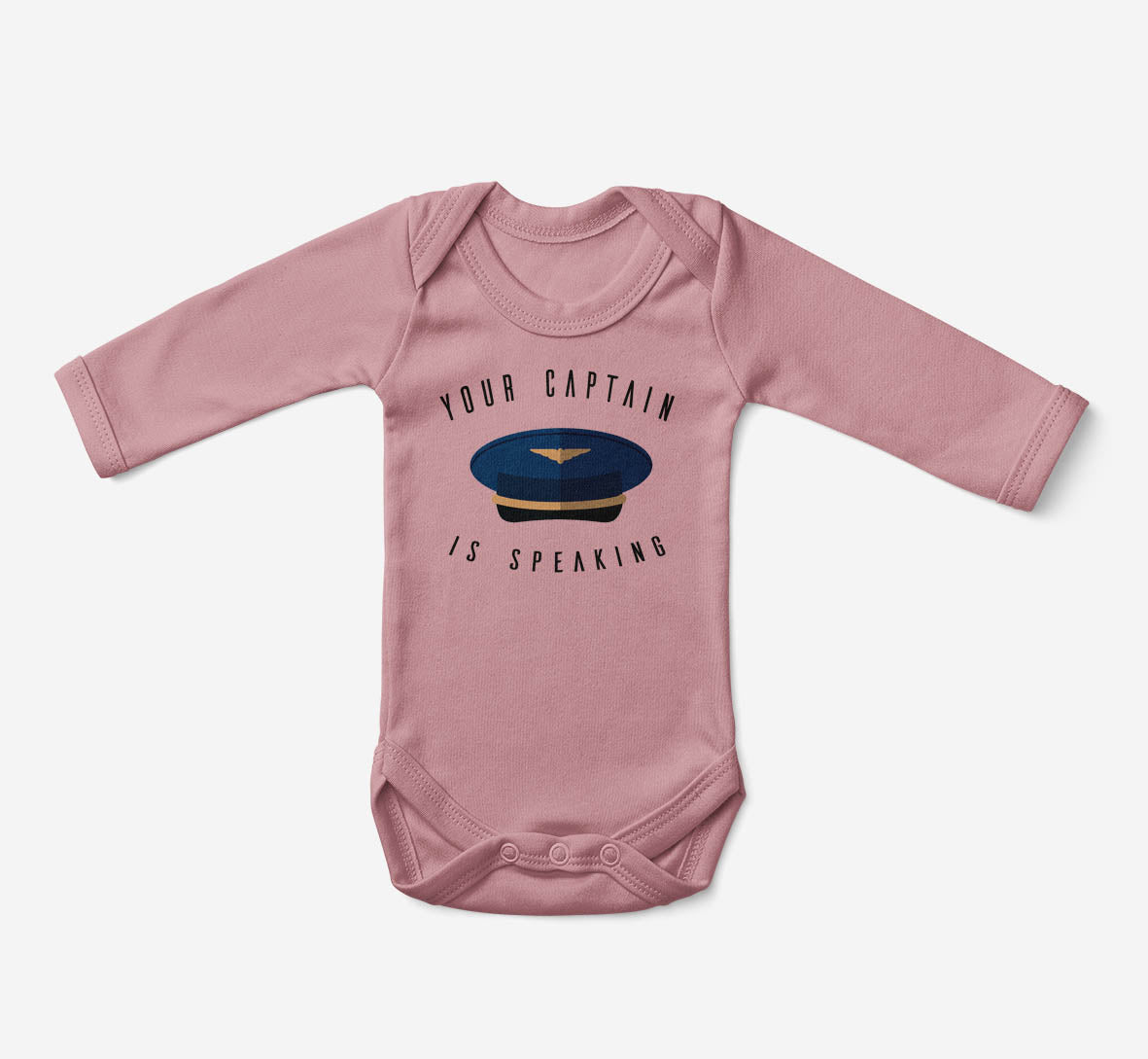 Your Captain Is Speaking Designed Baby Bodysuits