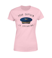 Thumbnail for Your Captain Is Speaking Designed Women T-Shirts