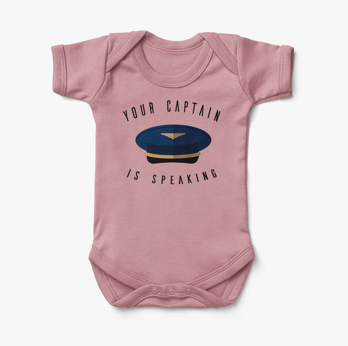 Your Captain Is Speaking Designed Baby Bodysuits