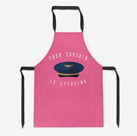 Thumbnail for Your Captain Is Speaking Designed Kitchen Aprons