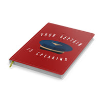 Thumbnail for Your Captain Is Speaking Designed Notebooks