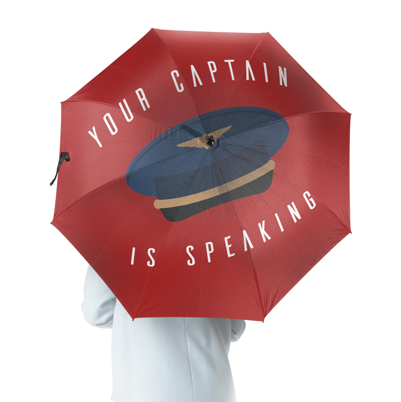 Your Captain is Speaking Designed Umbrella