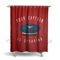 Thumbnail for Your Captain Is Speaking Designed Shower Curtains