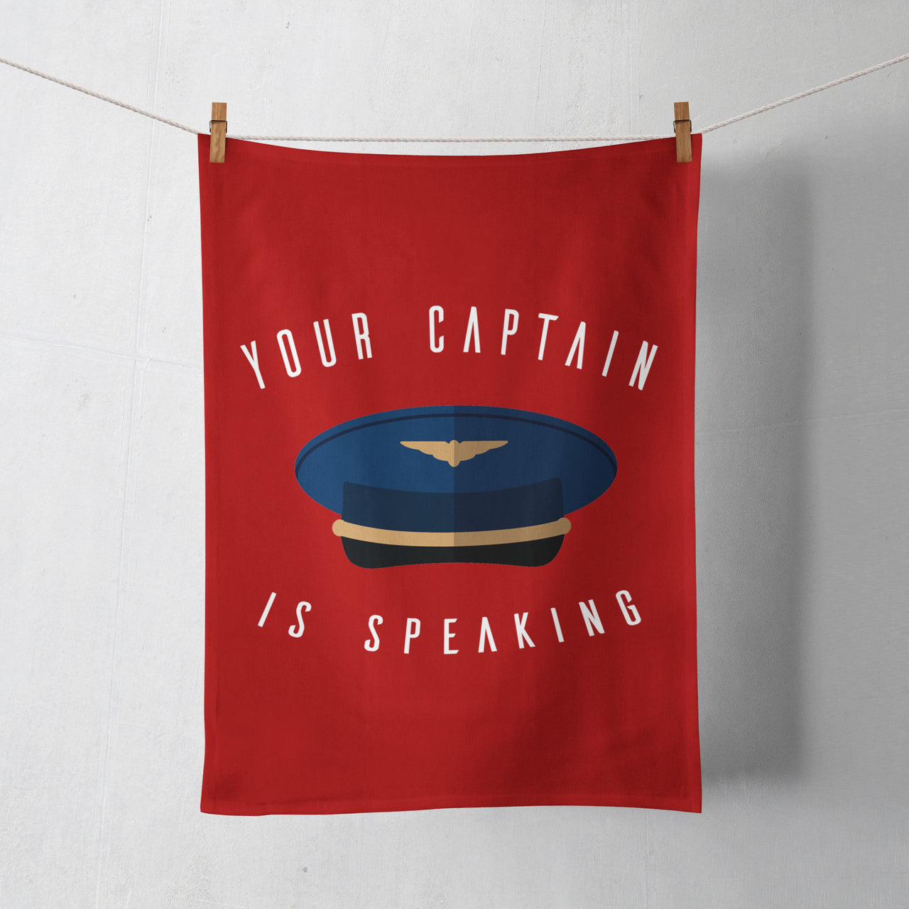 Your Captain Is Speaking Designed Towels