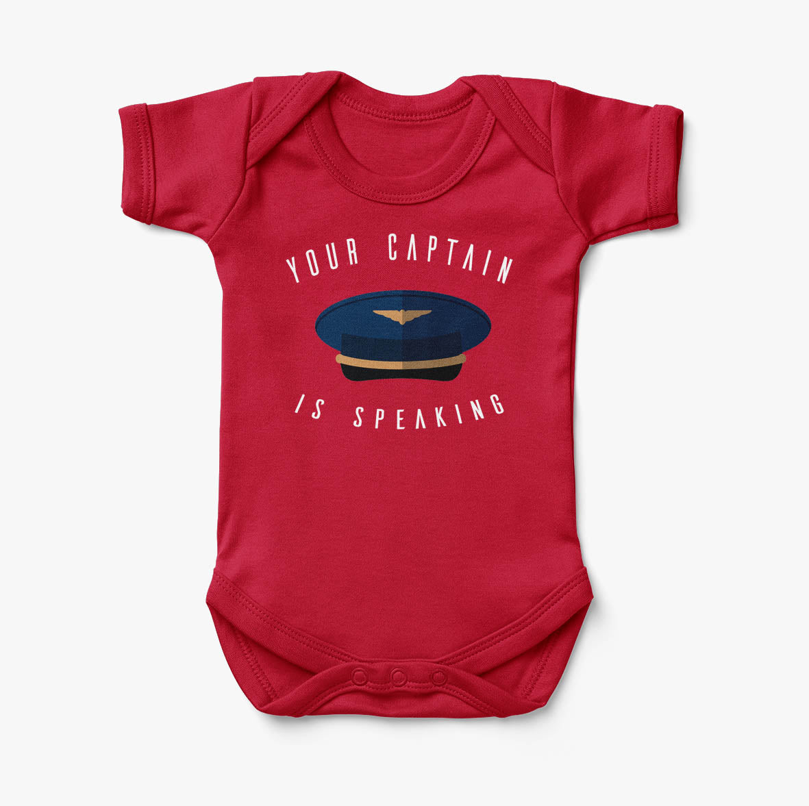 Your Captain Is Speaking Designed Baby Bodysuits