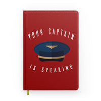 Thumbnail for Your Captain Is Speaking Designed Notebooks