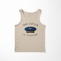 Thumbnail for Your Captain Is Speaking Designed Tank Tops