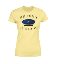 Thumbnail for Your Captain Is Speaking Designed Women T-Shirts