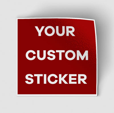 Your Custom Photo (Rectangle) aviation design sticker in weather-resistant vinyl.