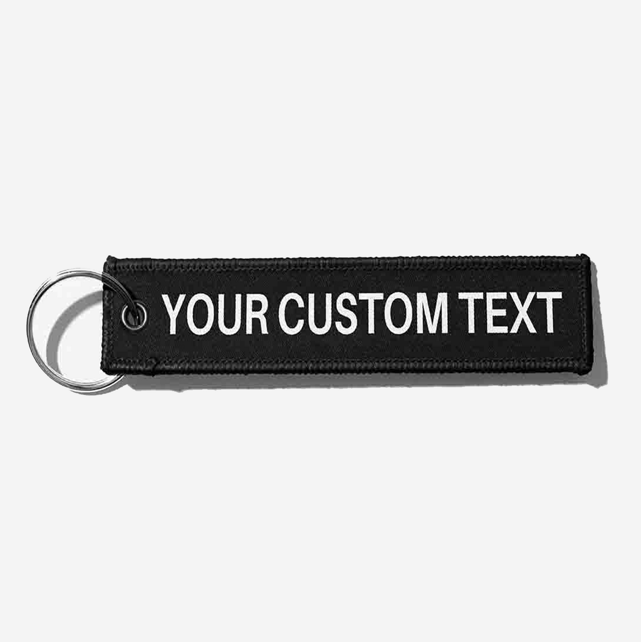 Aviation Shop Your Custom Text Designed Key Chains Black / 100x