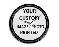 Thumbnail for Your Custom Photo / Image Designed & Printed Wall Clocks Aviation Shop 