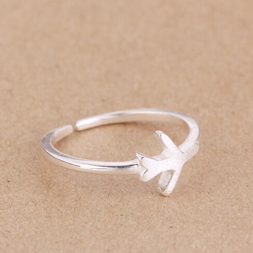 Adjustable Airplane Shaped Ring