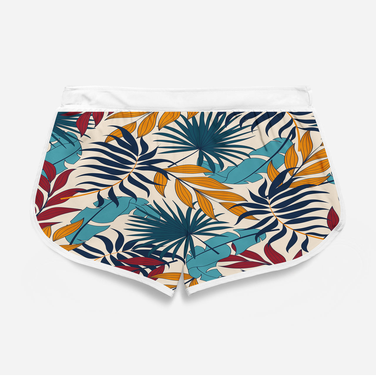 Super Leafs Designed Women Beach Style Shorts