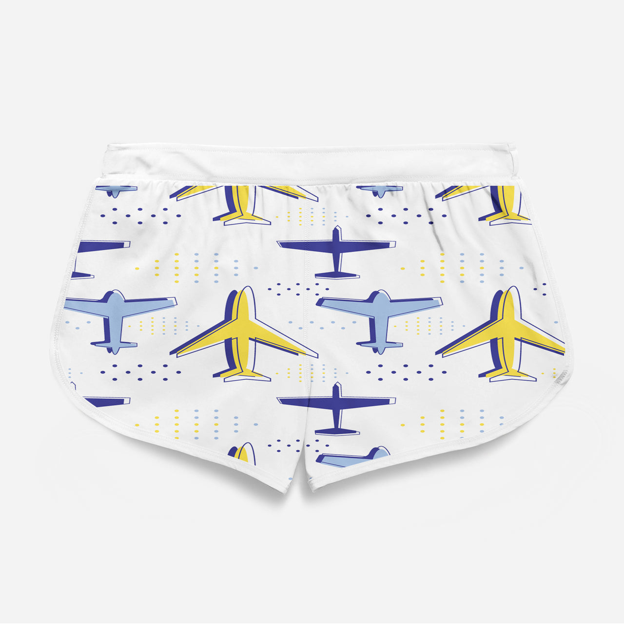 Very Colourful Airplanes Designed Women Beach Style Shorts