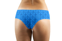 Thumbnail for Blue Seamless Airplanes Designed Women Panties & Shorts