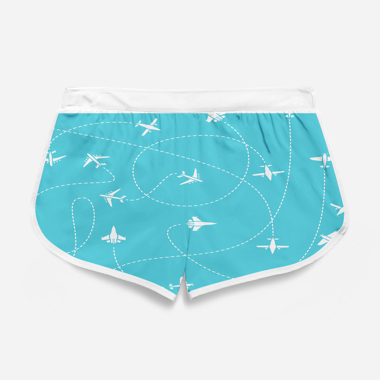 Travel The The World By Plane Designed Women Beach Style Shorts