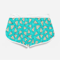 Thumbnail for Super Cool Paper Airplanes Designed Women Beach Style Shorts