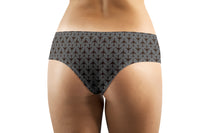 Thumbnail for Perfectly Sized Seamless Airplanes Gray Designed Women Panties & Shorts