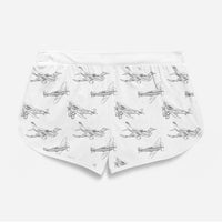 Thumbnail for Super Aircrafts Designed Women Beach Style Shorts
