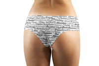Thumbnail for Aviation Lovers Texts Designed Women Panties & Shorts