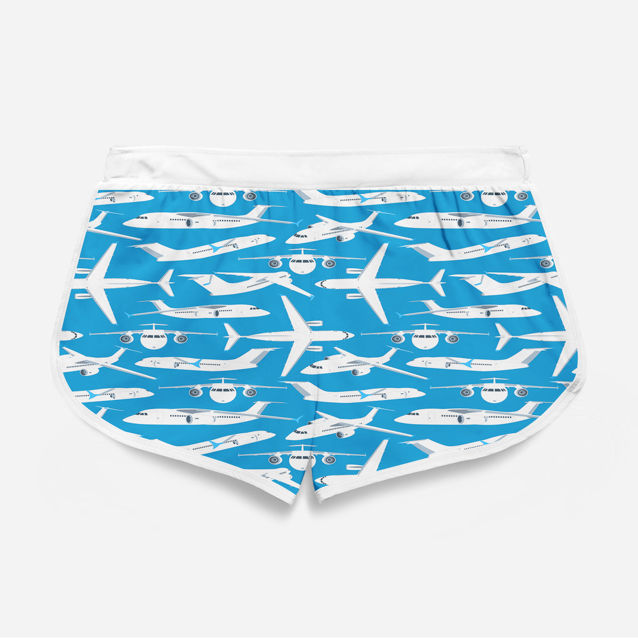 Big Airplanes Designed Women Beach Style Shorts