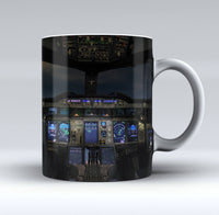Thumbnail for Airbus A380 Cockpit Printed Mugs