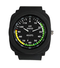 Thumbnail for Airplane Instrument Series (Airspeed) Rubber Strap Watches