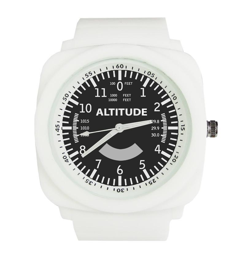 Airplane Instrument Series (Altitude) Rubber Strap Watches