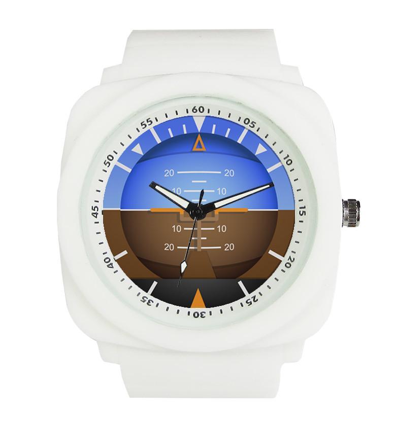 Airplane Instrument Series (Gyro Horizon 2) Rubber Strap Watches