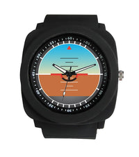 Thumbnail for Airplane Instrument Series (Gyro Horizon) Rubber Strap Watches