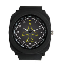 Thumbnail for Airplane Instrument Series (Heading) Rubber Strap Watches