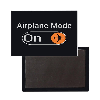 Airplane Mode ON aviation themed magnet, strong neodymium core.